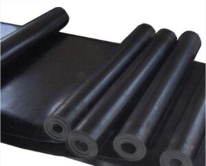 What is the material of industrial rubber flooring rolls