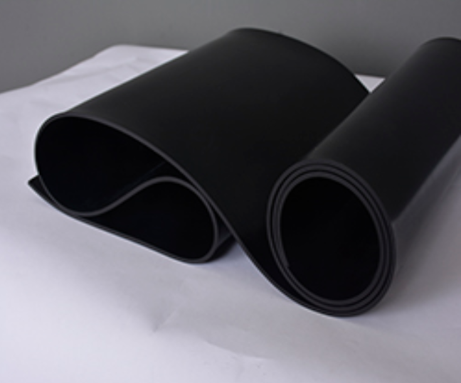 black rubber sheet