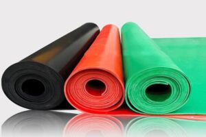How long can insulating rubber mats in distribution rooms be used